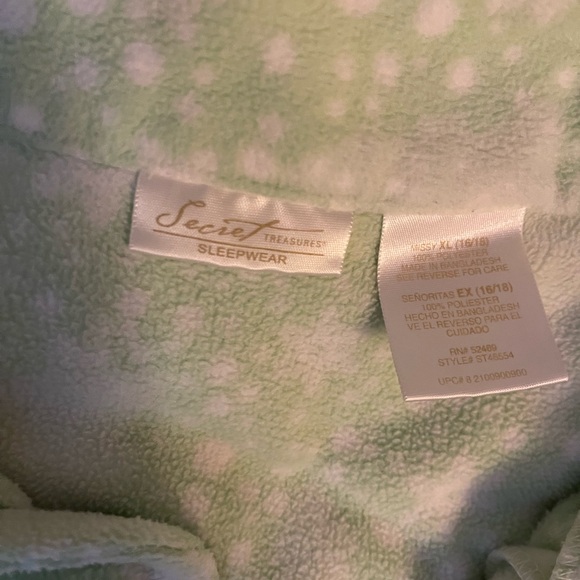 Secret Treasures Mint Green Women's Pajama Set - Picture 3 of 4